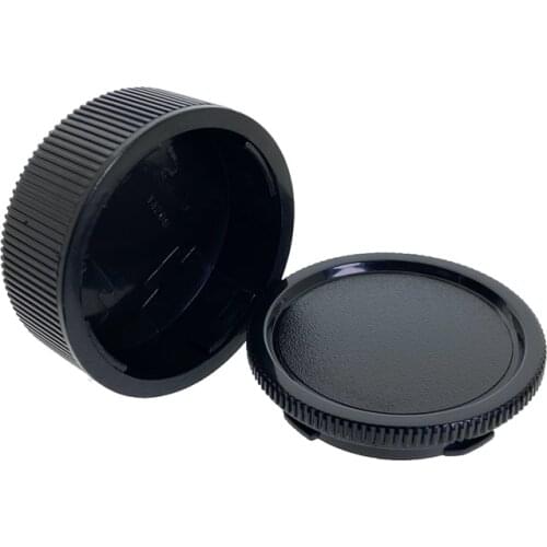 Body Cover + Lens Rear Cap Set for Leica M LM Mount Camera and Lens M10 M8