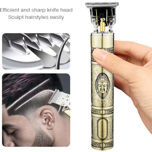 Hair Clipper zero gapped trimmer for men Rechargeable Electric Shaver Razor Beard Barber Hair Cutting Machine shaving Haircut
