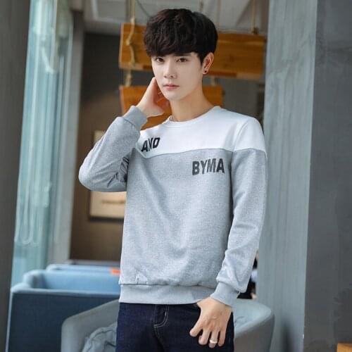 Bormandick mens hoodies 2018 Spring Autumn O-Neck Long Sleeve Polyester hoodies sweatshirt autumn fleece pullover TIM Y78-19