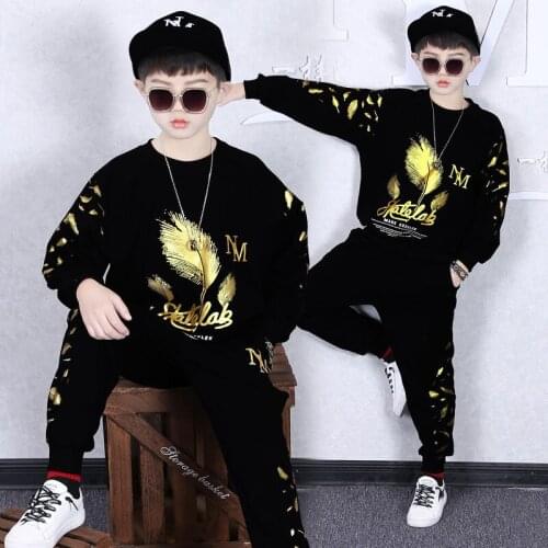 Boys Clothes Sport Suit 2021 New Teenager Outfits Spring Autumn Kids Tracksuit Fashion Children Clothing Set Baby Boy Sportswear