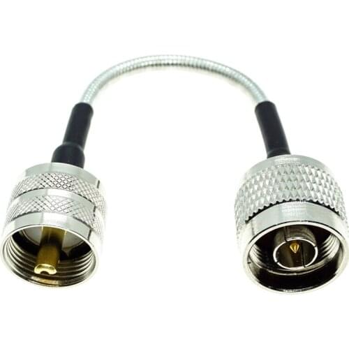 N male to UHF male PL259 connector RG402 RG-402 Semi Flexible Coaxial Cable 0.141" 50ohm