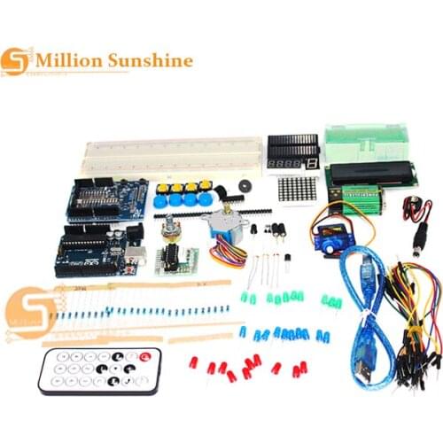Starter Kits for Beginners set up learning board upgrades for improved version for UNO R3 for Arduino compatile