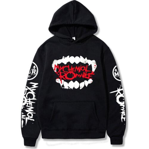 My Chemical Romance Hoodies Unisex Black Parade Punk Emo Rock Hoodie Sweatshirt Winter Jacket Coat Oversize Clothes Pullover