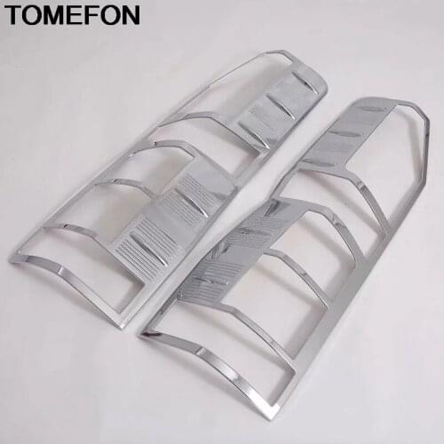 TOMEFON For Toyota Hiace Granvia Commuter 2019 2020 Rear Reflector Fog Light Lamp Cover Sticker Decoration Trim Accessories ABS