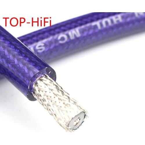 TOP-HiFi VDH Silver Plated Bulk Cable Professional DVD Amplifier Coaxial Bulk Cable
