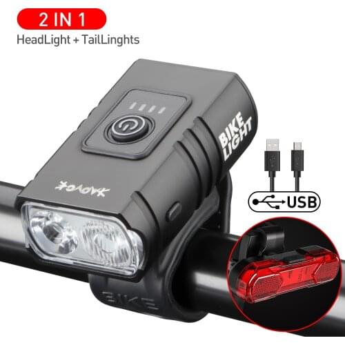Bicycle Light LED Front Lamp Safety Warning Cycling Portable Light USB Rechargeable Bike Accessories Bike lantern