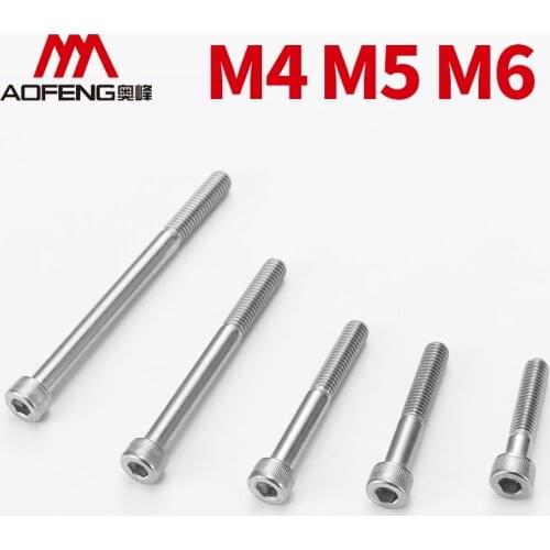 M4 M5 M6 Hexagon Socket Cap Head Half Tooth Bolts M4 M5 M6 X 30 35 40 45 50 60 70 80 90mm 304 Stainless Steel Screws