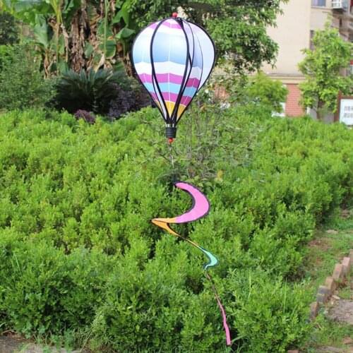 Hot Air Balloon Toy Windmill Spinner Garden Lawn Yard Ornament Outdoor Party Favor Supplies Y4UD