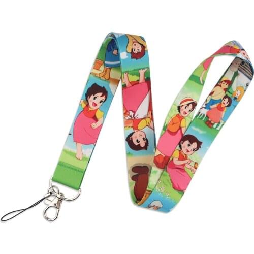 YL859 Japanese Anime Lanyard Keychain ID Card Cover Pass Gym Mobile Phone USB Key Ring Badge Holder Neck Straps Accessories