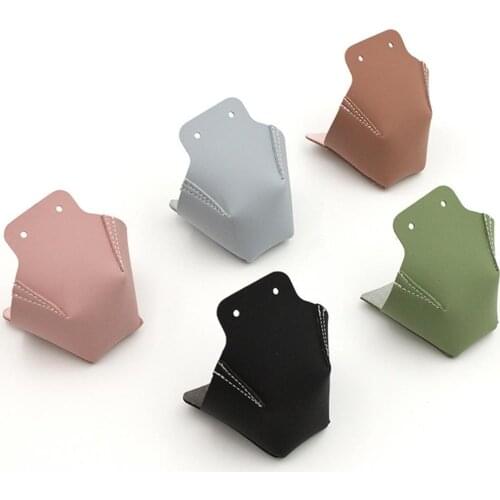 2 Pcs Toe Cap Guards Protectors PU Leather Roller Skate Cap Protectors With 4 Holes Toe Cap Guard Protectors For Roller Skate