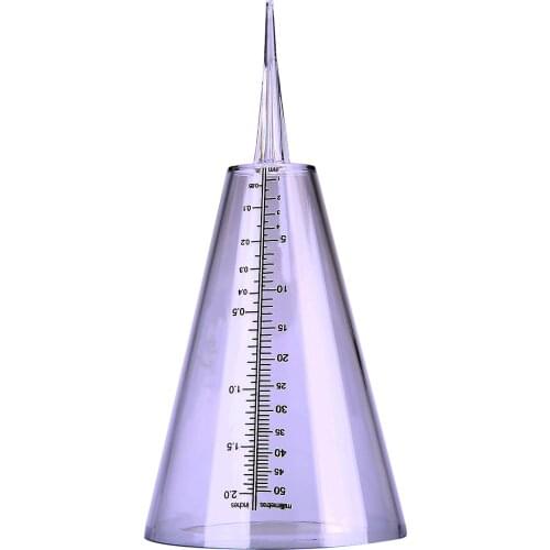 1pcs 10*21.5cm White Transparent Rain Gauge Measurement Ground Garden Yard Rainfall Gauging Tool Parts