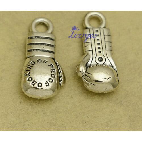 5pcs/lot--30x14x7mm, Antique silver plated boxing glove Charms ,DIY supplies, Jewelry accessories