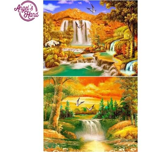 5D Diamond Painting Cross Stitch Autumn landscape Needlework Craft Gift Full Square Rhinestone Mosaic Embroidery Home Decoration