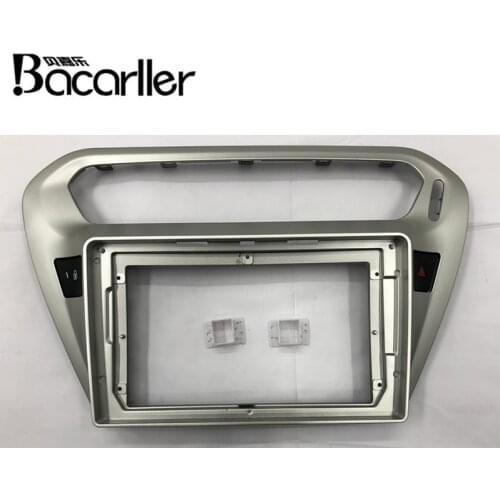 9 Inch Car Fascia For PEUGEOT 301 Citroen ELYSEE 2014-2018 Double Din Car Dvd Frame Install Panel Dash Mount Installation