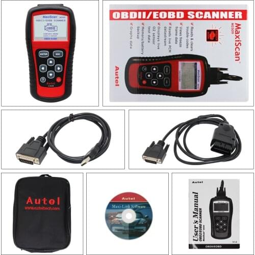 Newest Car Code Reader Autel MaxiScan MS509 OBD/OBD2 Auto Scanner MS 509 Automotive Diagnostic Tool for Universal Cars