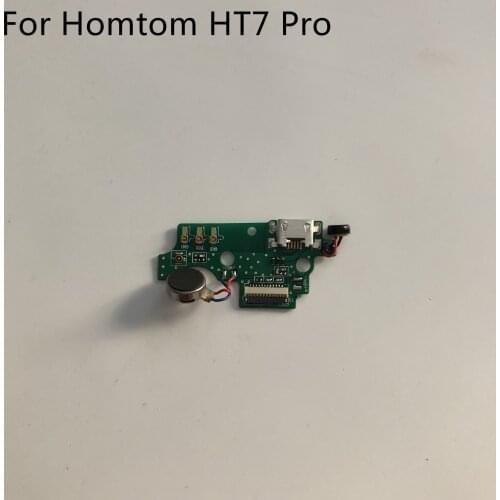 Used USB Plug Charge Board + Vibration Motor For HOMTOM HT7 Pro 5.5" HD 1280x720 MTK6735P Quad Core Free Shipping