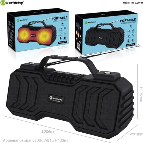 Wireless Bluetooth Speaker Support TF Card AUX USB FM Radio TWS Connection Phone Outdoor Home Heavy Bass Portable Subwoofer