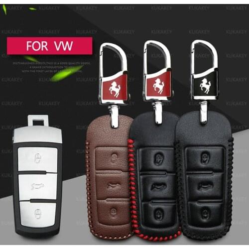 Car Key Cover Case Chain For Volkswagen Golf 4 5 6 7 MK7 Passat CC Magotan Passat B8 B6 B5 Polo R36 t roc CC Styling Accessories