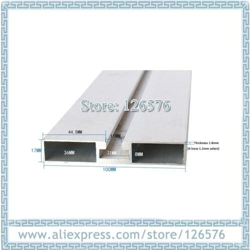 CNC Machine Aluminum Plate, Aluminum table for wood cnc router Width 100mm Length 1200mm