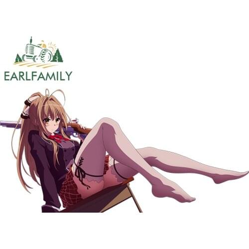 EARLFAMILY 13cm x 6.5cm For Isuzu Sento Anime Car Stickers Waterproof Decal Car Assessoires Fashion Motorcycle Decoration
