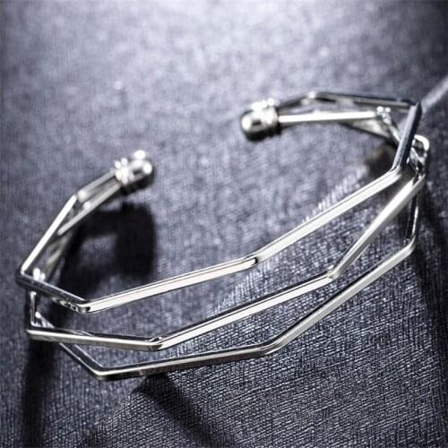 Elegant Hollow Out Multi-Layer Irregular Open Bracelet for Women Fashion Female Bracelet Party Accessories Valentines Day Gift