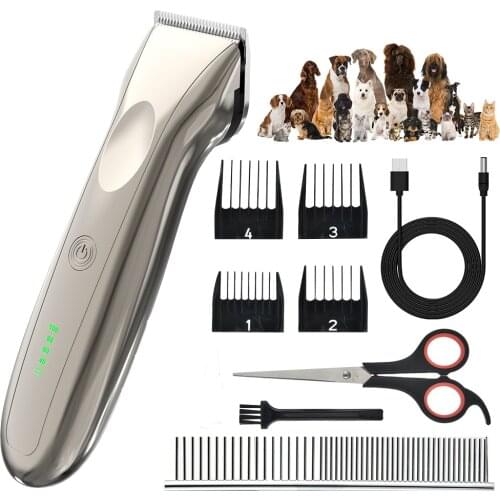 Electrical Pet Clipper Professional Grooming Kit Rechargeable Pet Cat Dog Hair Trimmer Shaver Set Animals Hair Cutting Machine