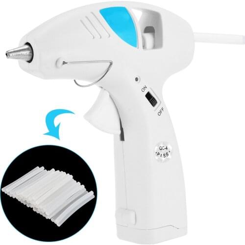 Mayitr Wireless Heating Hot Melt Glue Gun Trigger with 50pcs Adhesive Glue Sticks Craft Repair Power Tools
