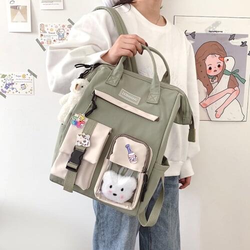 Girl Cute Travel Rucksack 2021 Preppy Purple Backpack Women Waterproof Candy Colors Backpacks Fancy High School Bags for Teenage