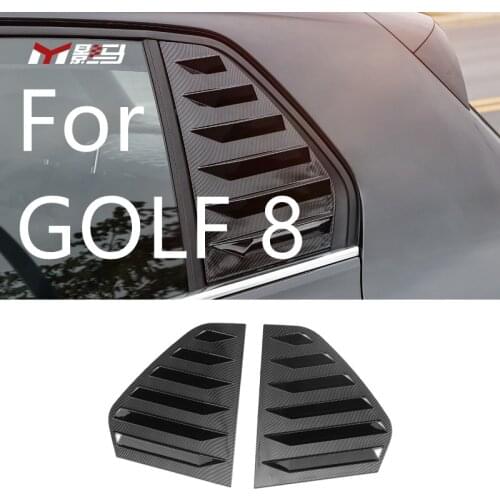 For Volkswagen Golf 8 modified special rear triangle window blinds car sticker MK8 Rline bright black decoration car accessories