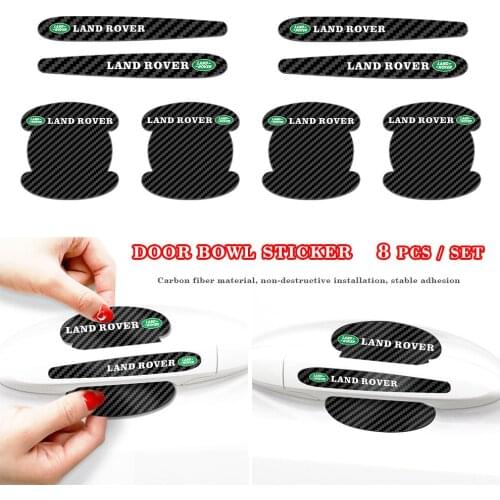 Car Door Sticker Carbon Fiber Scratches Resistant Cover Auto Handle Protection Film For Land Rover Range Rover Sport Discovery