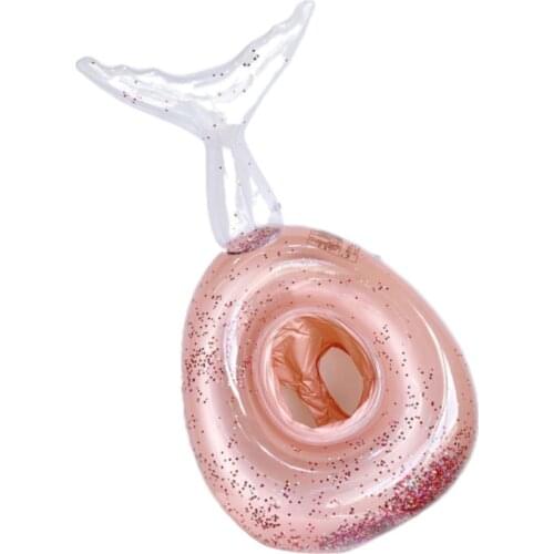 Swim Floaties Kids Mermaid Childrens Kid Baby Sequined Outdoor Water Bath Toys Inflatable Summer Pool Party Toy Floating Ring