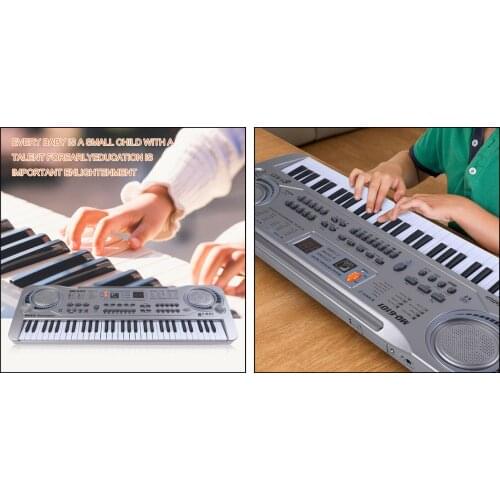 Portable Electronic 61 Keys Piano Keyboard Digital Piano Workstation Music Instrument With Microphone for Beginners