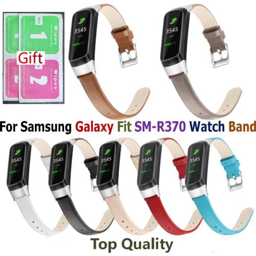 COMLYO For Samsung Galaxy Fit SM-R370 SM R370 Band Leather Smart Watch Strap for galaxy fit sm-r370 Watchband Watch Accessories