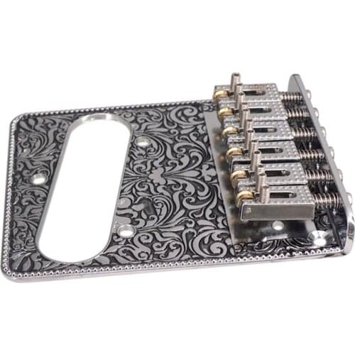 Roller Saddle Bridge with Single Coil Pickup Hole for Tele TL Guitar Parts