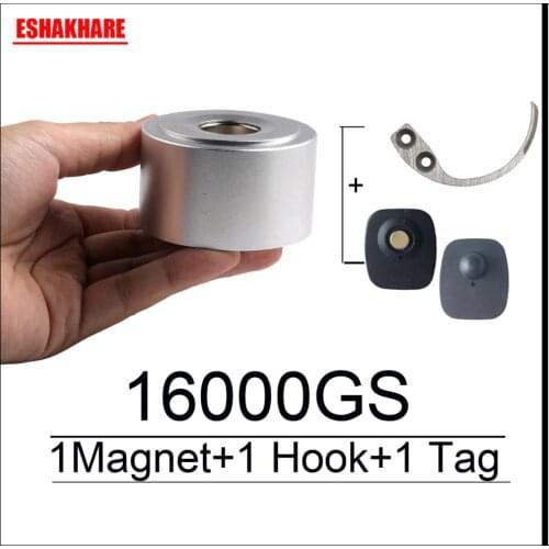 Magentic Detacher 16000GS Alarm Tag Remover Super Lock For RF8.2Mhz EAS Systems Key Detacher Hook Free Alarm 1+1+1 Free Ship