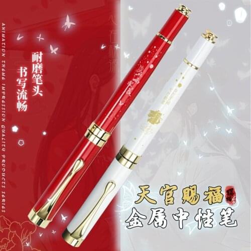 Anime Heaven Officials Blessing Ballpoint Gel Pen Hua Cheng, Xi Lian Student Anime Tian Guan Ci Fu Rollerball Pens Stationery