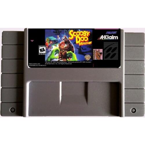 High Quality 16 Bit Scooby-Doo Mystery NTSC Big Gray Game Card For USA Version Game Player