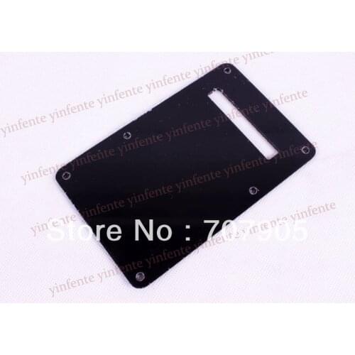 Back Plate 1 Ply Black Tremolo Cover For S trat Guitar