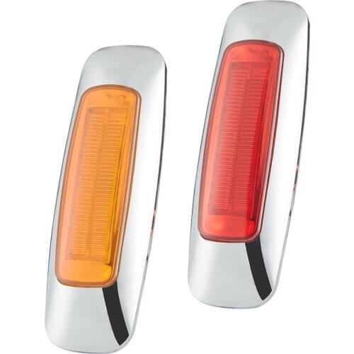 Yellow Truck Trailer Side Marker Indicator Light Car Signal Brake Rear Warning Tail Light LED 12V 24V Warning Lamp Strobe System