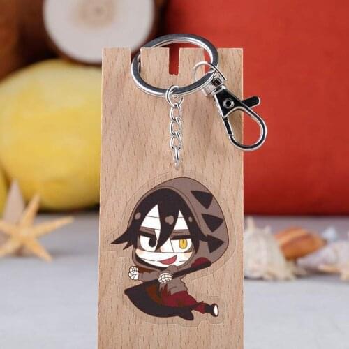 1 Pcs New Anime Angels of Death Keychains Cartoon Figure Satsuriku No Tenshi Foster Isaac Rachel Acrylic Pendants Keyrings Toys