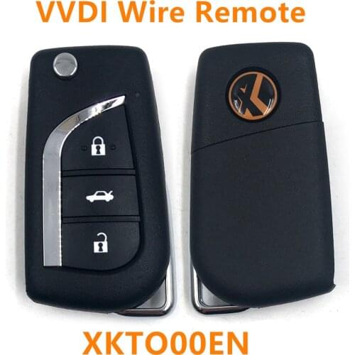 10pcs/lot Xhorse universal VVDI wire remote control XKTO00EN XKTO01EN no transpponder chip for Toyota VVDI Mini Key Tool VVDI2