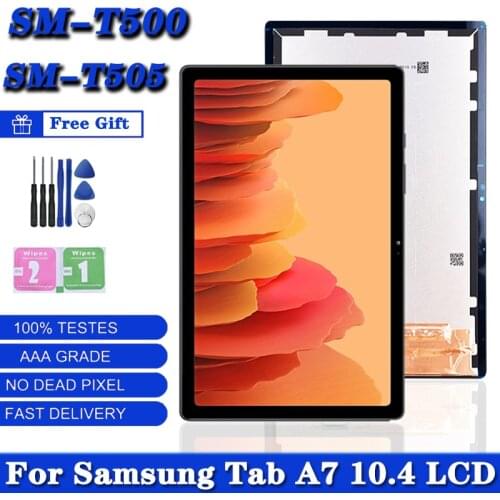 100% Original 10.4 For Samsung Galaxy Tab A7 (2020) SM-T500 T505 T500 LCD Display Touch Sensor Glass Screen Digitizer Assembly