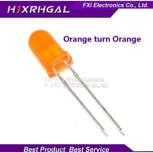 100pcs Orange light-emitting Orange turn Orange 5mm led new original