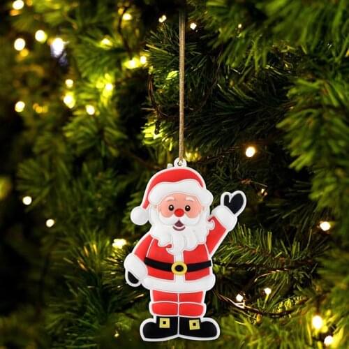 2021 Christmas Tree Pendants Santa Claus Hanging Ornament Xmas Tree Decoration for Christmas Night and Thanksgiving