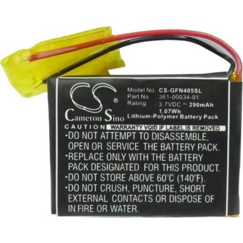 Cameron Sino 290mah battery for GARMIN Foretrex 401 Foretrex 405 Foretrex 405cx 361-00034-01 batteries