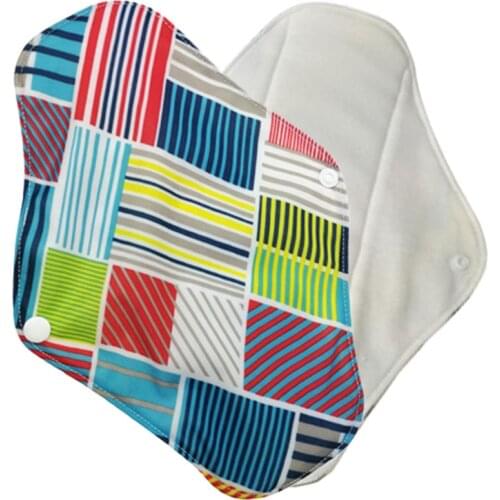 ALINAPPY Reusable Waterproof Menstrual Cloth Sanitary Pad Sanitary Napkin Pad,Healthy Feminine Hygiene Bamboo Panty Lining 18*25