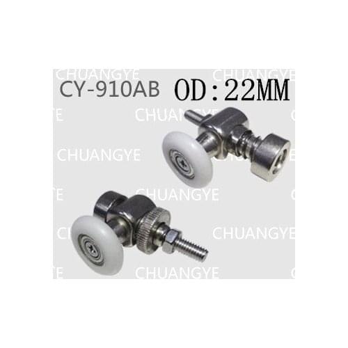 Free shipping 22mm 8pcs high quality glass shower door rollers