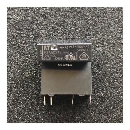 Free shipping lot (20pieces/lot) 100%Original New FT FTR-F3AA024E-HA FTR-F3AA024E F3AA024E 4PINS 5A 24VDC Power Relay