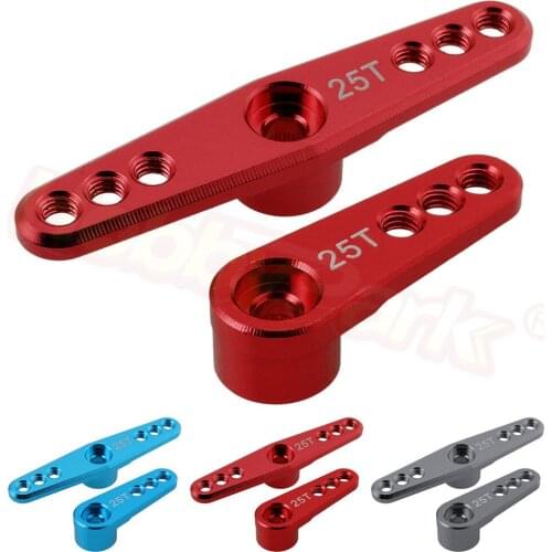 CNC Metal Aluminum Alloy Steering Servo Arm Horn 25T For RC Standard Servo Motors MG995 MG946R MG996R