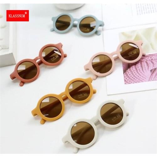 Kids Sunglasses Girl Brand Child Sun Glasses Round Glasses Baby Children UV400 Sport Eyewear Girls Boys Infants Retro Eyeglasse